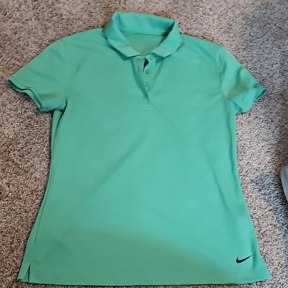 Nike Women's Green Polo Shirt